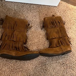 Minnetonka boots! Never been worn